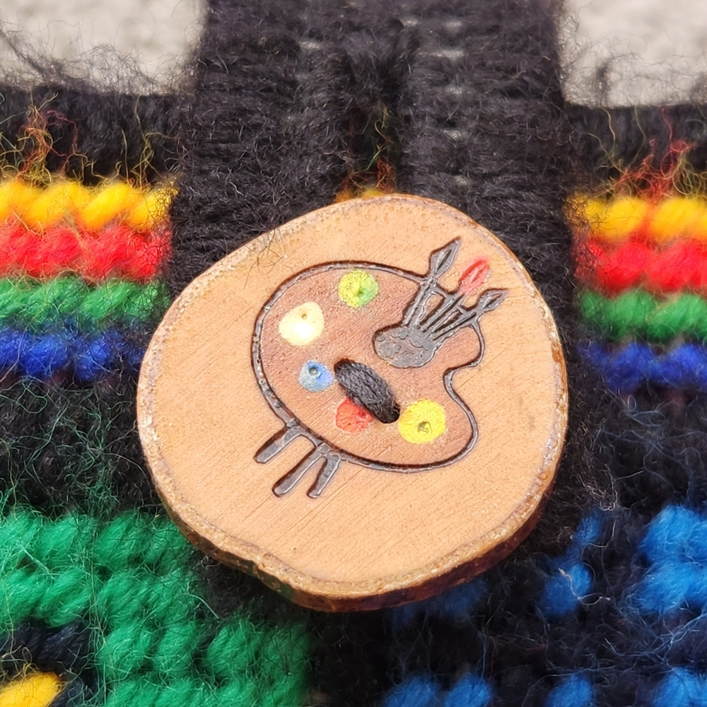 Retro 70s Handmade Tote Cross Stitch Needle Point Patchwork Hand Bag Kitschy - Picture 3 of 11